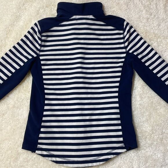 Lauren Ralph Lauren Active Navy/White Striped Full-Zip Jacket Sz S - Picture 6 of 6